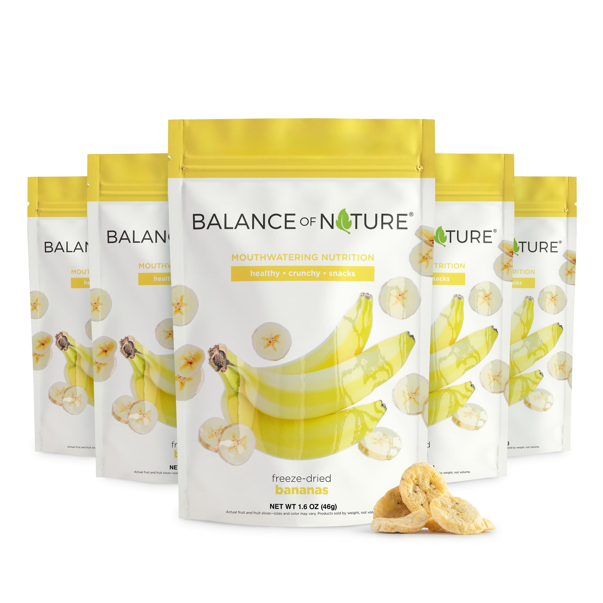 Balance of Nature Freeze-Dried Bananas (5 Pack) – 100% Real Fruit, Crunchy Banana Slices, Healthy Snack, Mouthwatering Nutrition, Gluten-Free, Vegan, No Sugar Added, Five 1.6 oz Bags Balance of Nature buy australia supplements