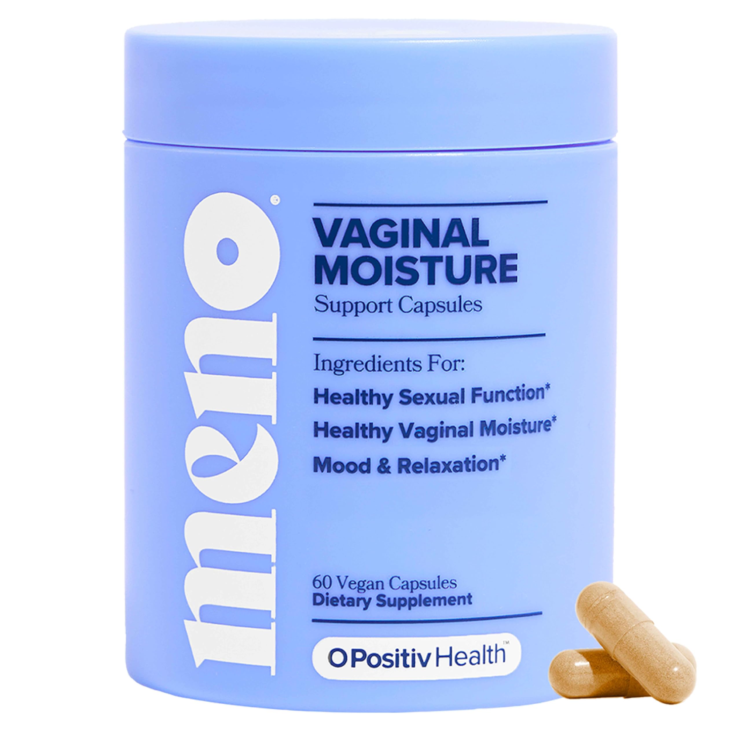 MENO Vaginal Moisture Support Capsules – OBGYN-Formulated to Support Healthy Vaginal Moisture, Mood & Relaxation – Hormone-Free Supplements with Maca Root & Fenugreek Seed Extract – 30 Servings O Positiv buy australia supplements