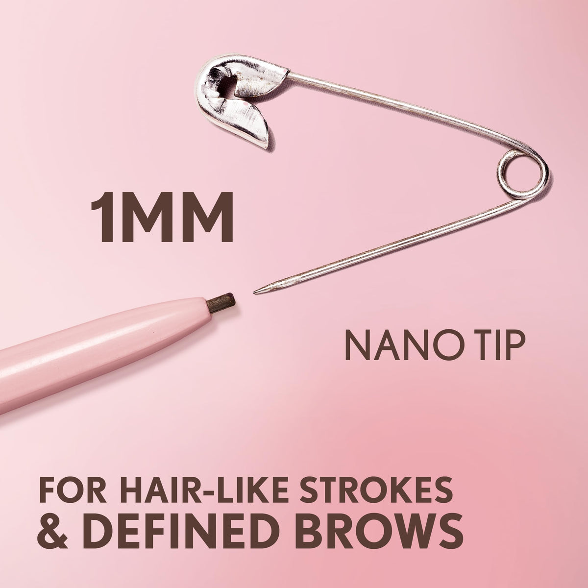 Covergirl Clean Fresh Brow Nano, 500 Medium Brown, Eyebrow Pencil, Ultra-Precise Tip, Waterproof, Transfer-Resistant, Built-In Spoolie, Vegan Formula, 0.001oz COVERGIRL
