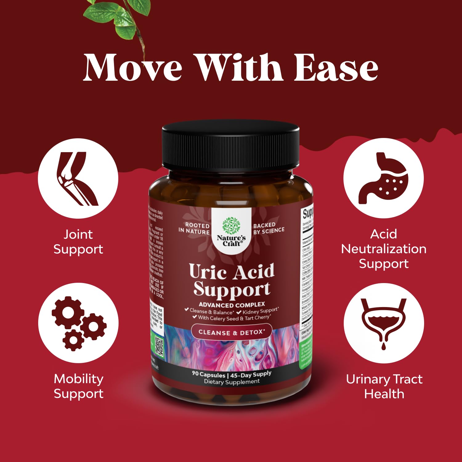 Green Coffee Beans Extract for Uric Acid Cleanse - 120 Capsules | Kidney Support Supplement with Tart Cherry, Chanca Piedra & Celery Seed - Uric Acid Support - Antioxidant Support - Non-GMO Gsupps Australia
