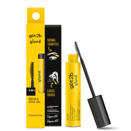got2b Glued Brow Gel & Edge Control, Strong Hold, Clear, 0.54 Fl Oz Got2B
