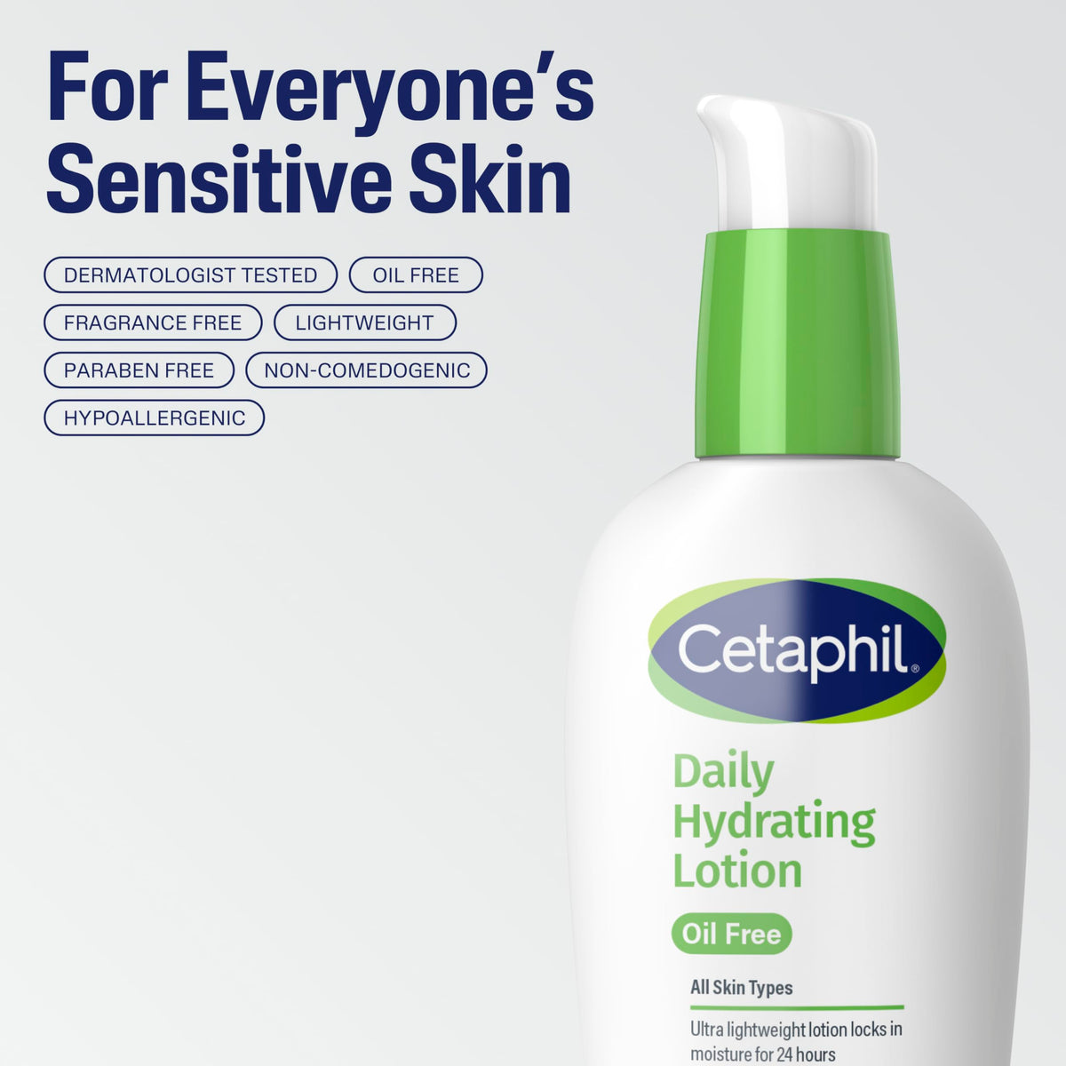 Cetaphil Daily Hydrating Face Lotion, Hyaluronic Acid, 3oz Cetaphil