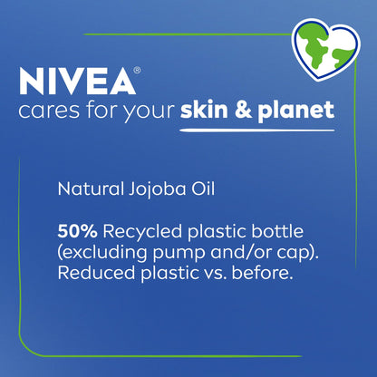 NIVEA Oil Infused Cherry Blossom and Jojoba Oil Body Lotion for Women, Fast-Absorbing and Non-Greasy Cherry Blossom Scented NIVEA