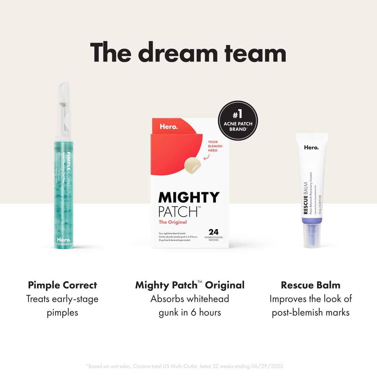 Hero Cosmetics Rescue Balm Post-Blemish Recovery Cream, 0.5 Fl Oz HERO COSMETICS