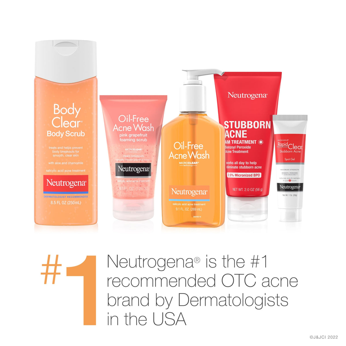 Neutrogena Body Clear Acne Body Wash & Exfoliating Scrub, 8.5 fl oz Neutrogena