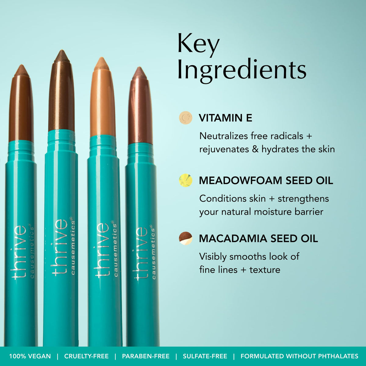 Thrive Causemetics Brilliant Eye Brightener Stick Mauve Taupe Shimmer Shade Thrive Causemetics