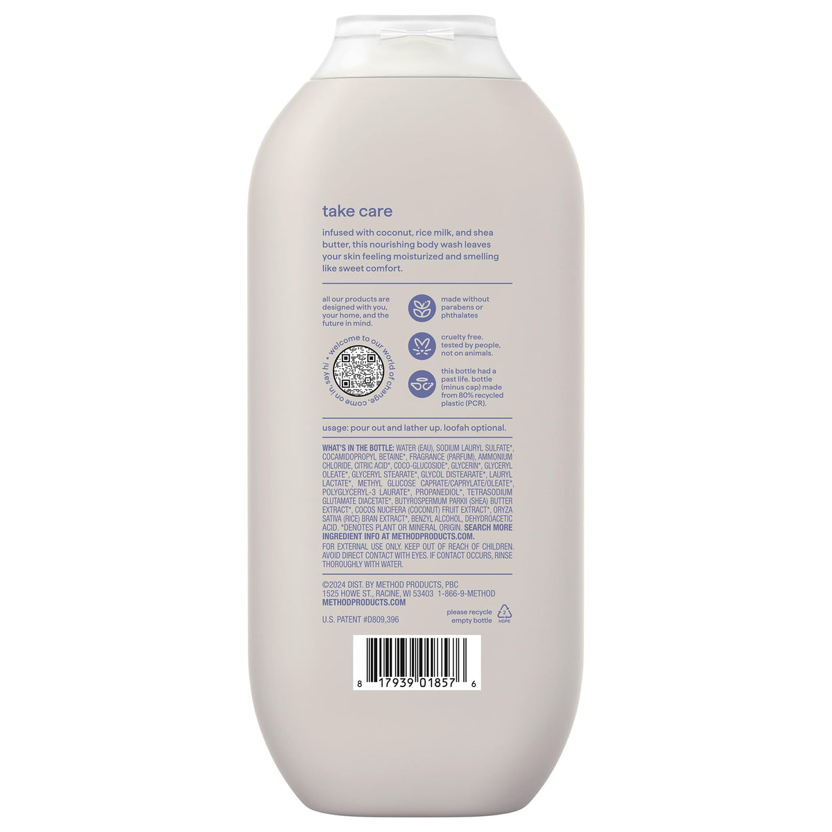 method Body Wash, Simply Nourish, 18 fl oz Method