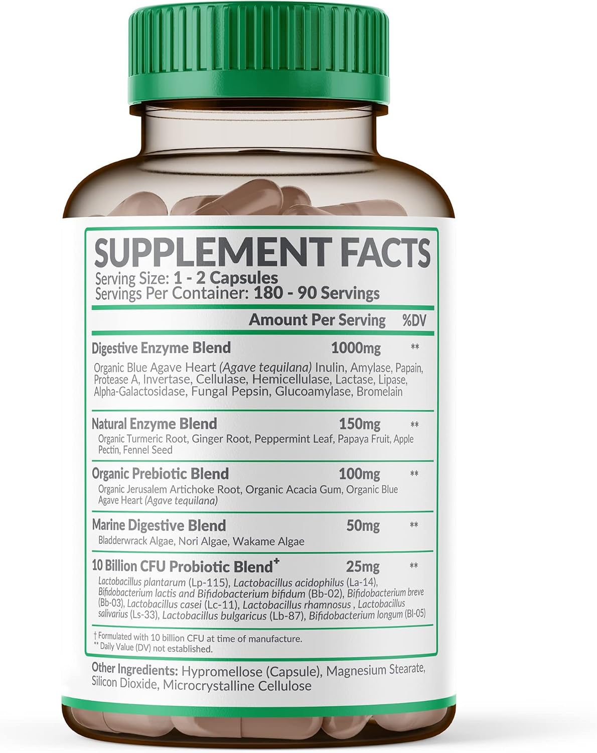 Wholesome Wellness Digestive Enzymes 1000MG Plus Prebiotics & Probiotics + Grass Fed Desiccated Beef Liver Capsules Bundle Gsupps Australia