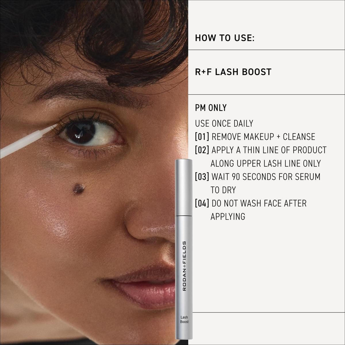 Rodan + Fields R+F Lash Boost Serum | 5 ml | Supports Fuller, Longer-Looking Eyelashes & Brows | Easy Nightly Application RODAN + FIELDS