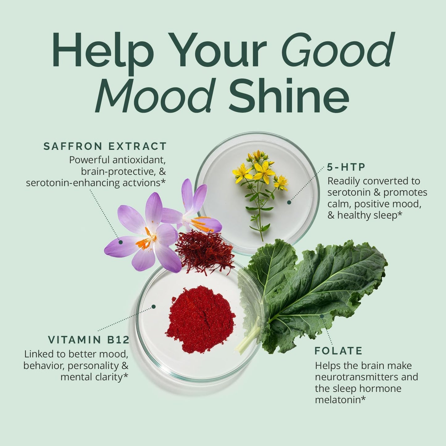 BRAINMD Dr Amen Serotonin Mood Support - 120 Capsules - Supports Healthy Serotonin Balance - Gluten Free - 30 Servings