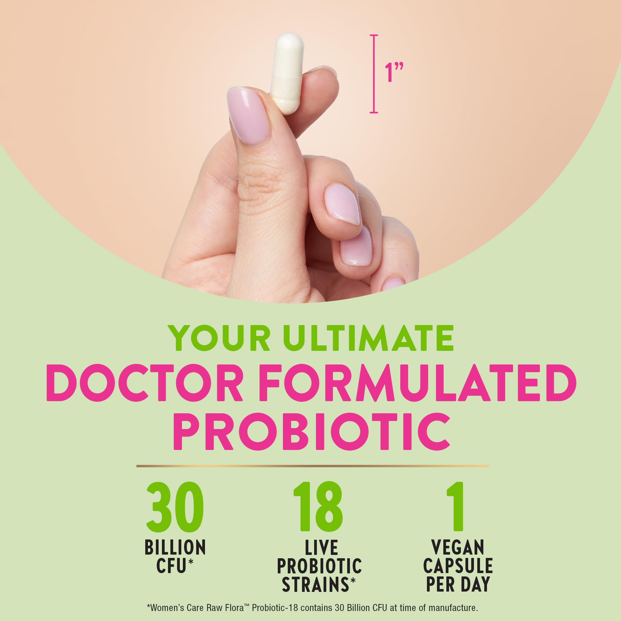 Raw Flora Probiotics for Women | 30 Billion CFU | 33 Capsules | with Cranberry and D-Mannose | Vegan, Non-GMO & Gluten Free Supplement Nature's Truth buy australia supplements