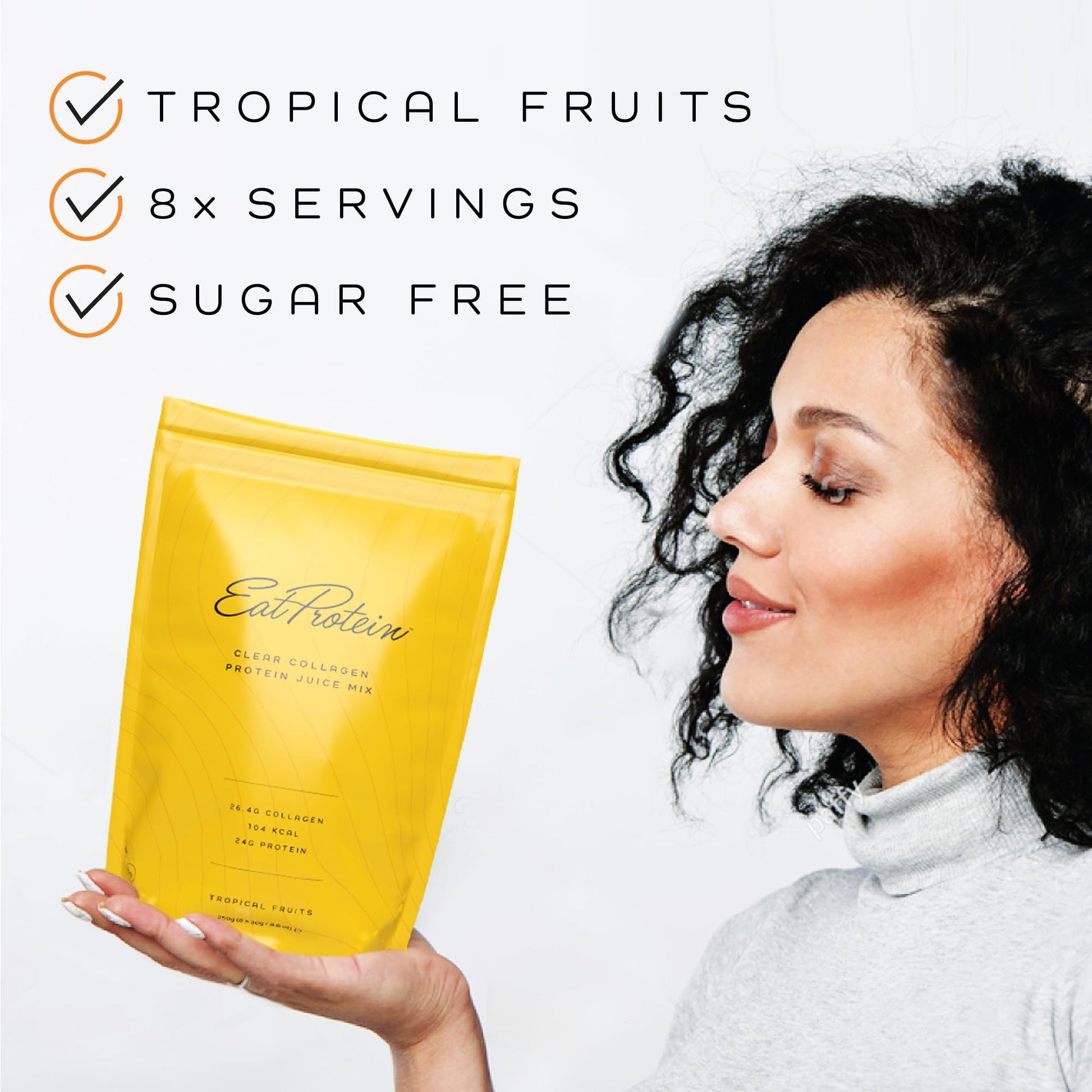 EatProtein Tropical Fruits Collagen Protein Juice Drink Mix | 24g Protein | 26.4g Collagen | 8X Servings EatProtein buy australia supplements