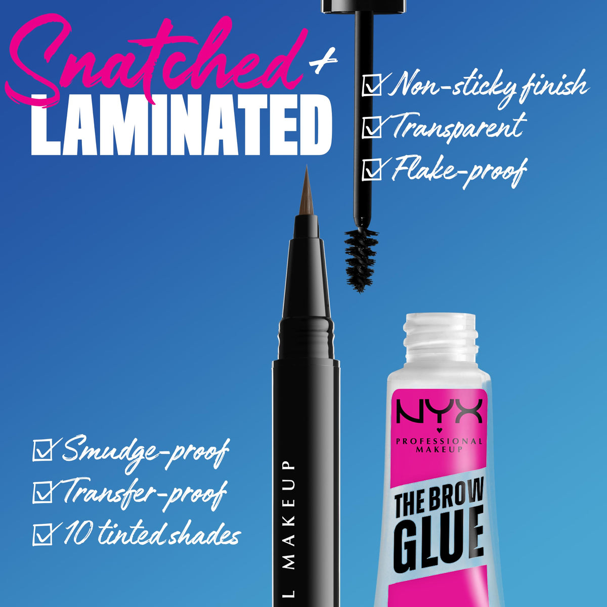 NYX PROFESSIONAL MAKEUP The Brow Glue, Extreme Hold Eyebrow Gel - Clear NYX PROFESSIONAL MAKEUP