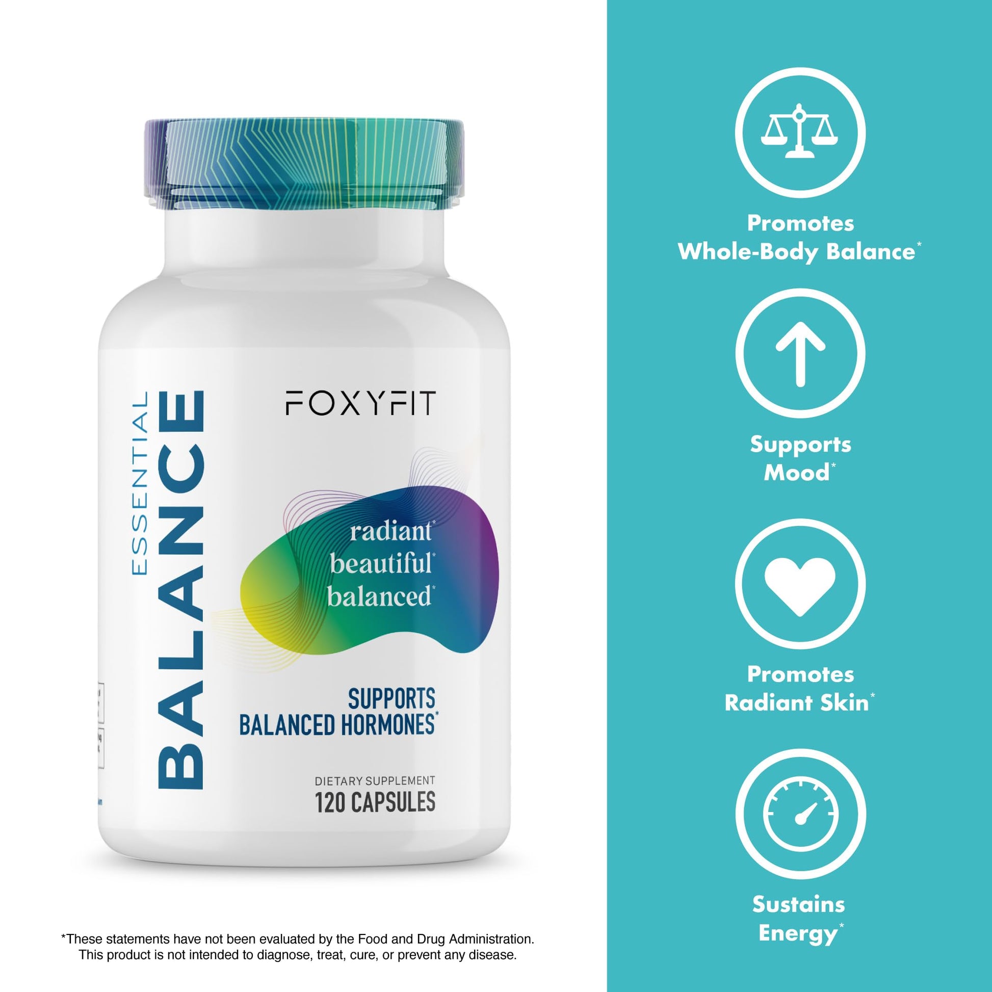 Essential Balance Hormonal Support and Vitamin Supplement for Women by Foxy Fit – Antioxidant, Healthy Skin & Hair for Daily Use* (30 Servings) FoxyFit buy australia supplements