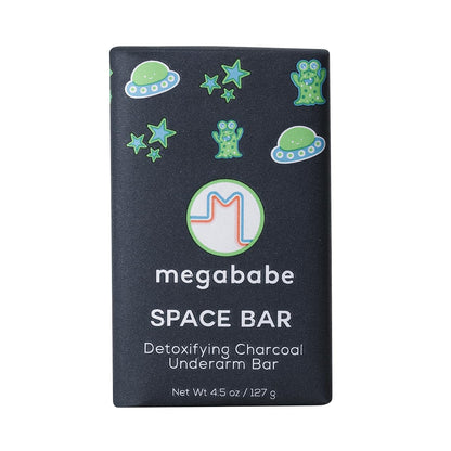 Megababe Space Bar, Detox Charcoal Underarm Bar, Odor Control, 4.5 oz Megababe