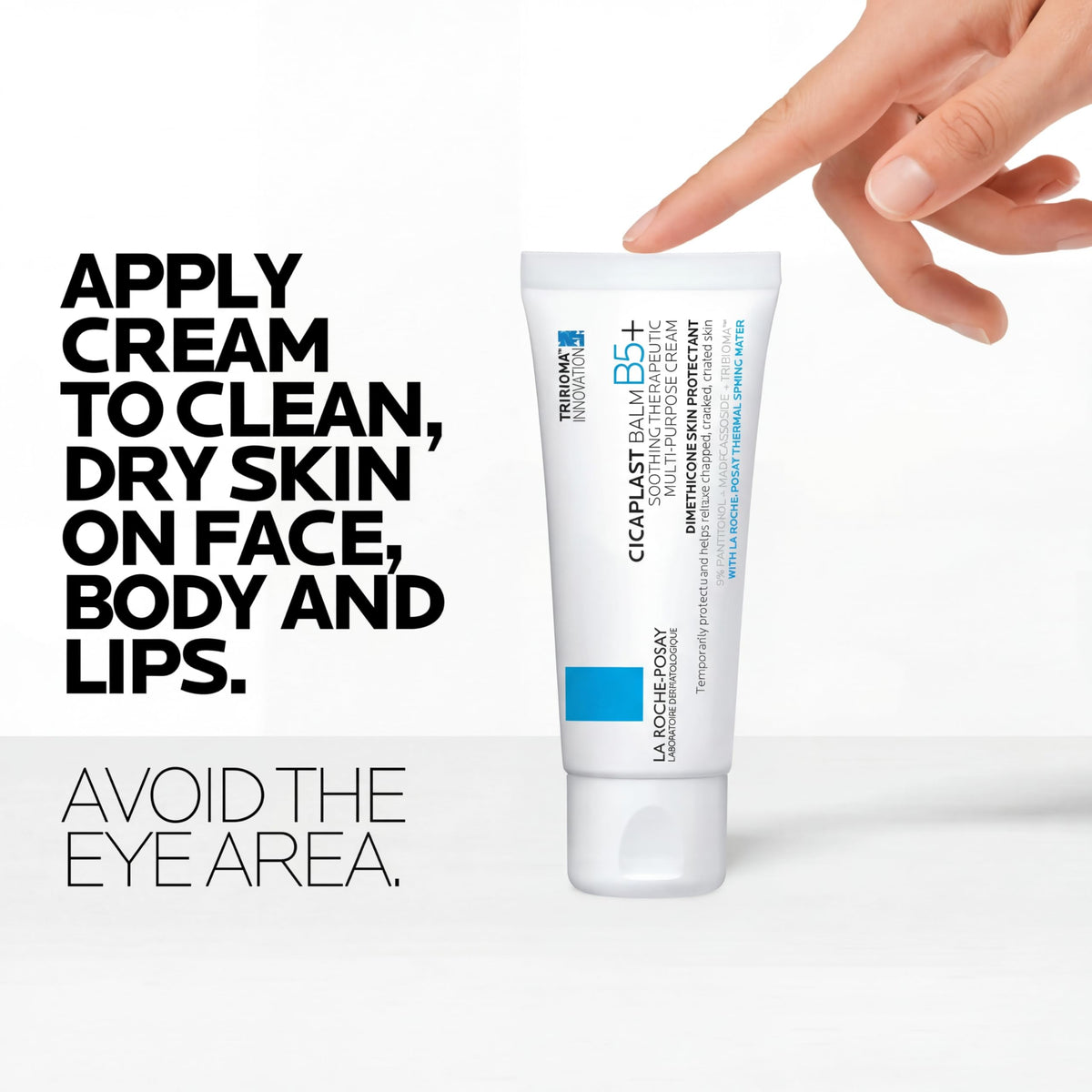 La Roche-Posay Cicaplast Balm B5, Healing Ointment and Soothing Therapeutic Multi Purpose Cream for Dry & Irritated Skin, Body and Hand Balm, Baby Safe, Fragrance Free La Roche-Posay