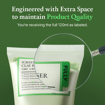 FULLY Green Tomato Facial Cleanser, Cardi B’s Clay Mask Cleanser for Deep Pore Cleanse FULLY