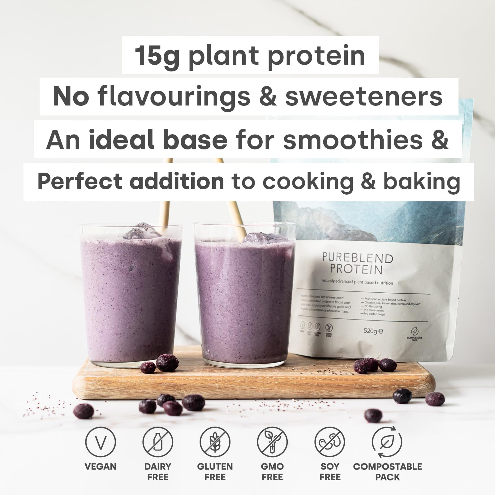 Form Pureblend Protein - Unflavoured and Unsweetened Vegan Protein Powder Form buy australia supplements