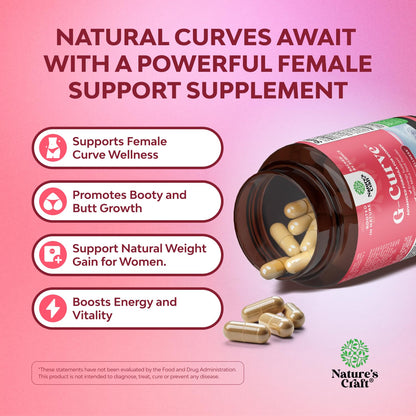 G-Curve Butt and Breast Growth Capsules - Horny Goat Weed Muira Puama & Maca Root for Butt Growth Support - Advanced Herbal Formula - Supports Bigger Butt & Bigger Breast - Easy to Swallow - 60 Count Gsupps Australia