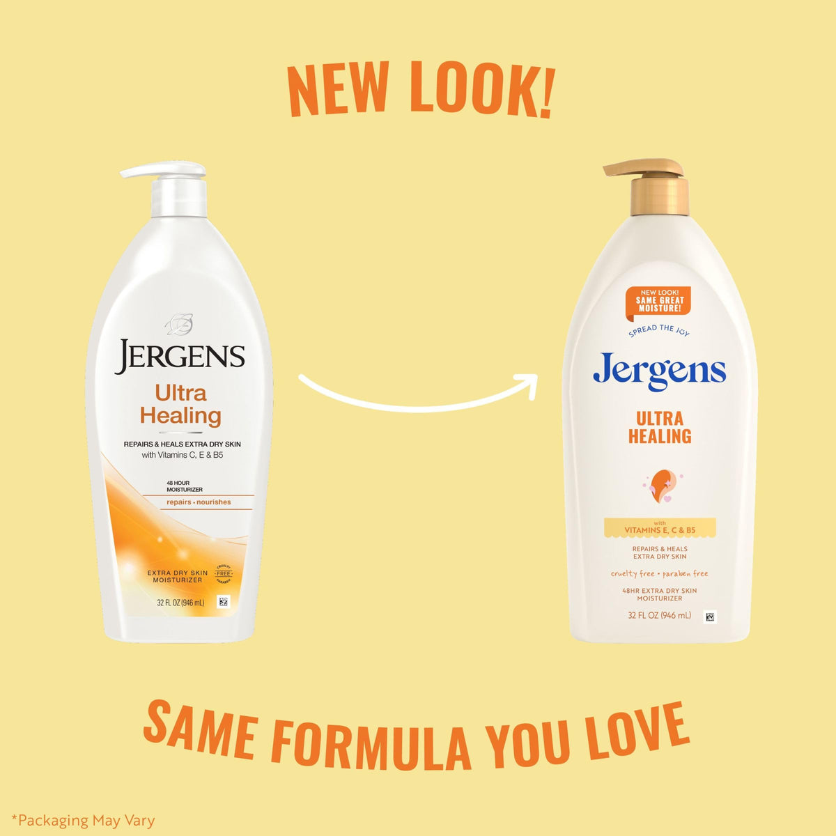 Jergens Ultra Healing Body Lotion, Moisturizer for Dry Skin, 32 fl oz Jergens