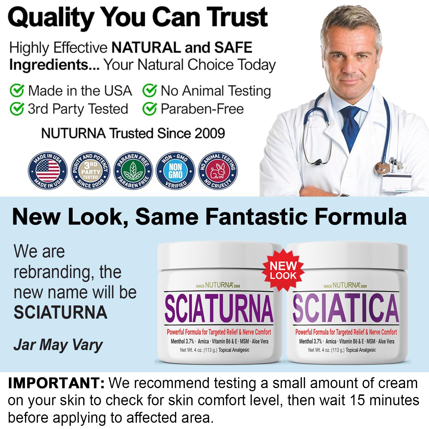 Sciatica Nerve Cream - Maximum Strength Comfort Cream for Feet, Hands, Legs, Toes, Back - Natural Ultra Strength Arnica, MSM, Menthol, Soothing Comfort, 2 Oz Nuturna buy australia supplements