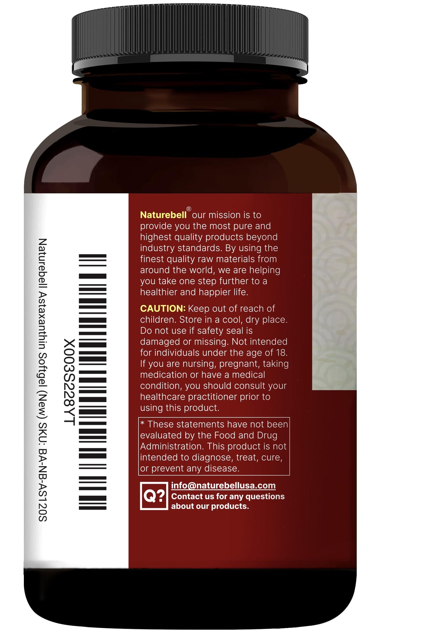 NatureBell Maximum Strength Astaxanthin 12mg, 240 Softgels - 4 Month Supply - Natural Antioxidant from Haematococcus dailyvitalstore