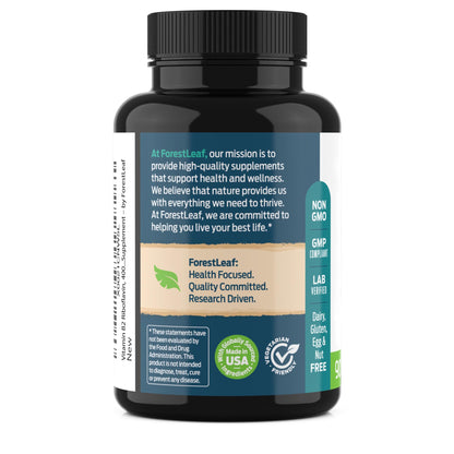 ForestLeaf Vitamin B2 Riboflavin 400mg - Energy, Skin & Cellular Health Supplement - Nervous System Support - Vitamin B 2 VIT B - Non-GMO & Gluten Free ForestLeaf