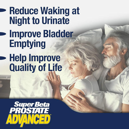 SUPER BETA PROSTATE Advanced – Promote Sleep, Support Bladder Emptying. Prostate Support Supplement for Men's Health with Beta Sitosterol SUPER BETA PROSTATE