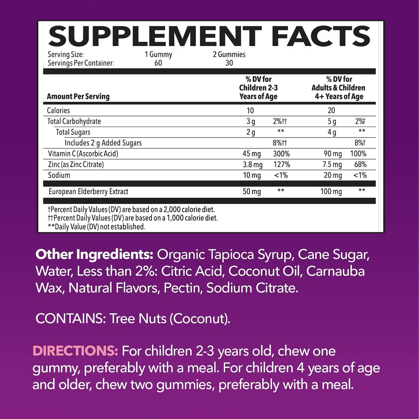 Elderberry Gummies for Kids with Vitamin C & Zinc, Berry, 30 Servings | Vegan, Non-GMO, Gluten Free Immune Support for Children, Daily Defense with Antioxidants & Essential Nutrients, 60 Count Gsupps Australia