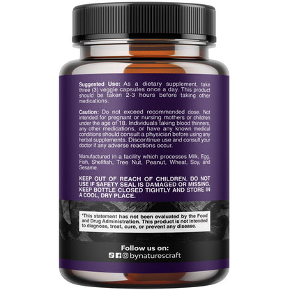 Activated Charcoal Capsules 1200mg - Coconut Charcoal Pills Stomach - 180ct | Activated charcoal powder in capsules / tablets (carbon activado), 1200mg / serving - digestive comfort & healthy gut Gsupps Australia