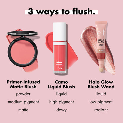 e.l.f. Primer-Infused Matte Blush, Always Crushing e.l.f.