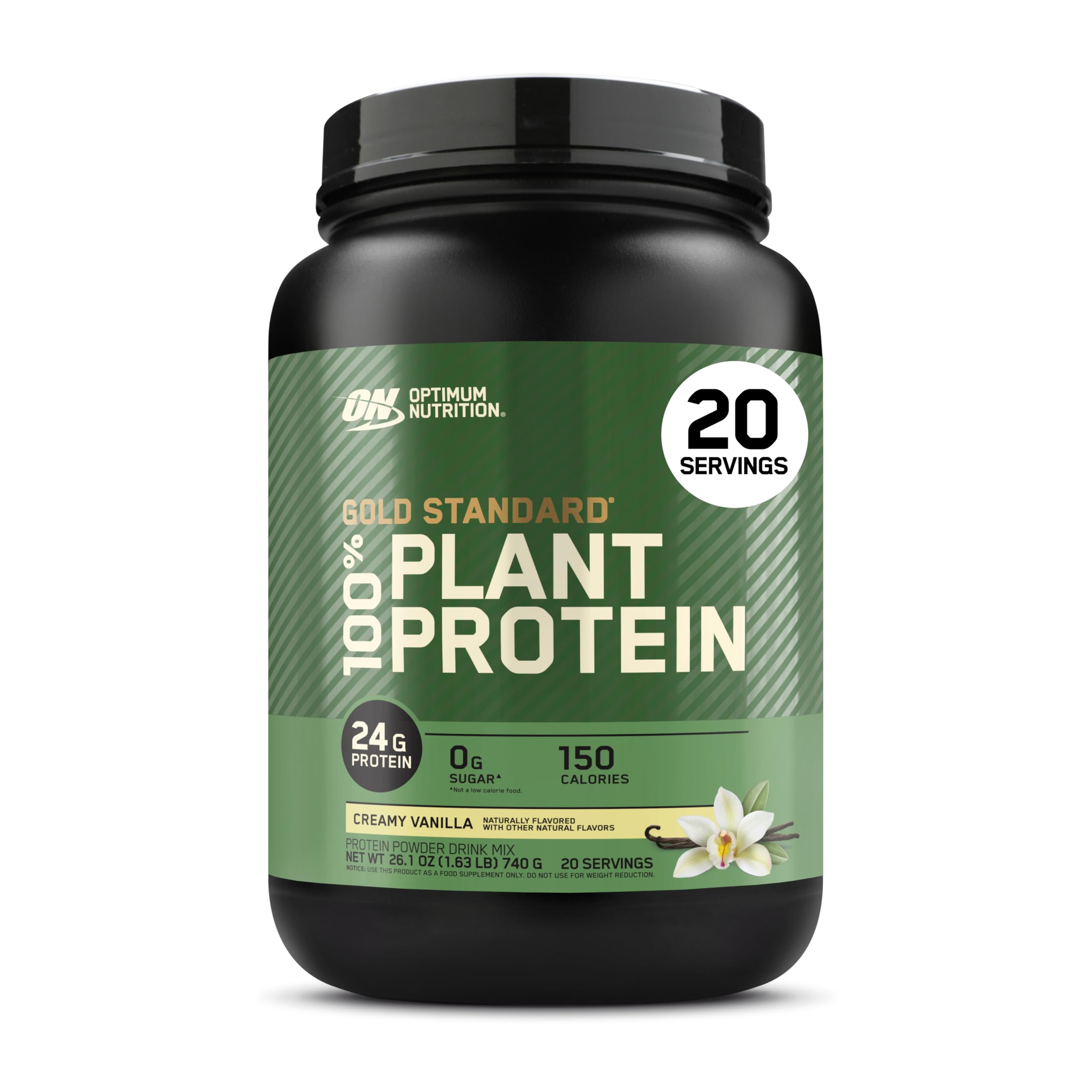 Optimum Nutrition Gold Standard 100% Plant Based Protein Powder, Gluten Free, Vegan Protein for Muscle Support and Recovery with Amino Acids - Creamy Vanilla, 20 Servings (Packaging May Vary) Optimum Nutrition buy australia supplements