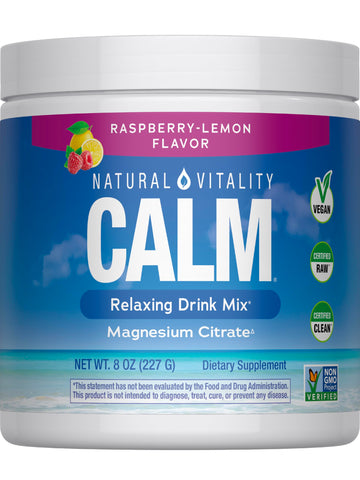 Natural Vitality Calm Powder Rasp Lemon, 8 oz Natural Vitality buy australia supplements