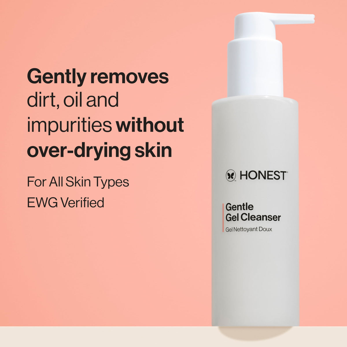 Honest Beauty Gentle Gel Daily Face Cleanser, Sensitive Skin, 5 fl oz Honest Beauty