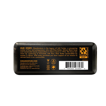 SheaMoisture Bar Soap for Troubled Skin African Black Soap Cleanser with Shea Butter 8 oz Shea Moisture