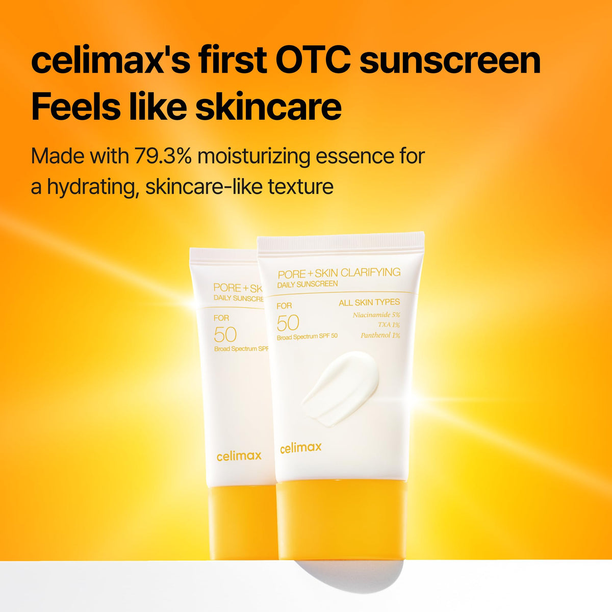 celimax Pore+Skin Clarifying Daily Sunscreen, 1.69 fl.oz celimax