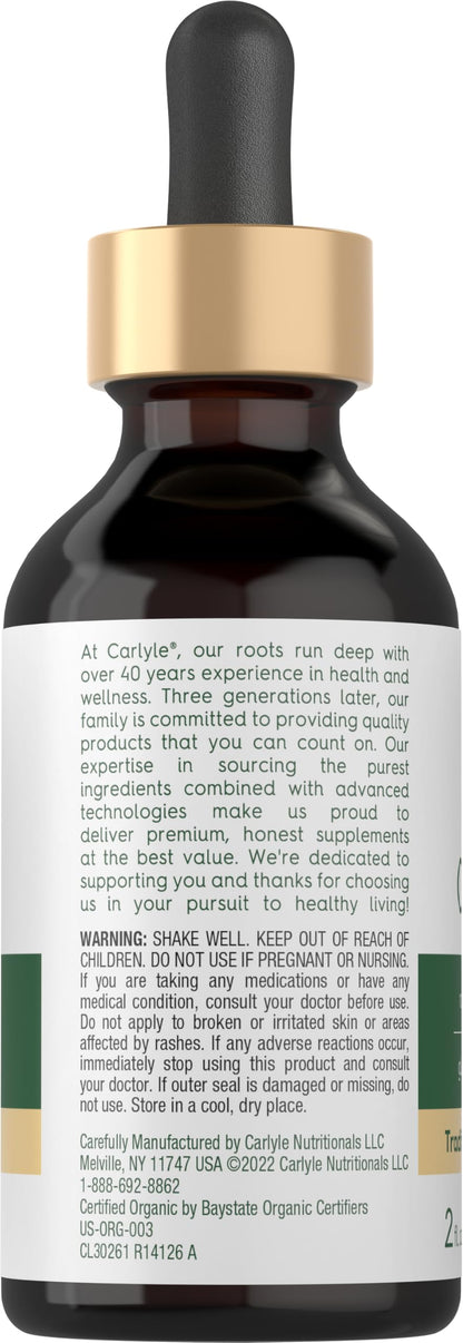 Carlyle Organic Oil of Oregano Liquid Drops - 2 fl oz - 1 Year Supply | Vegan Herbal Supplement | Non-GMO, Gluten Free Carlyle