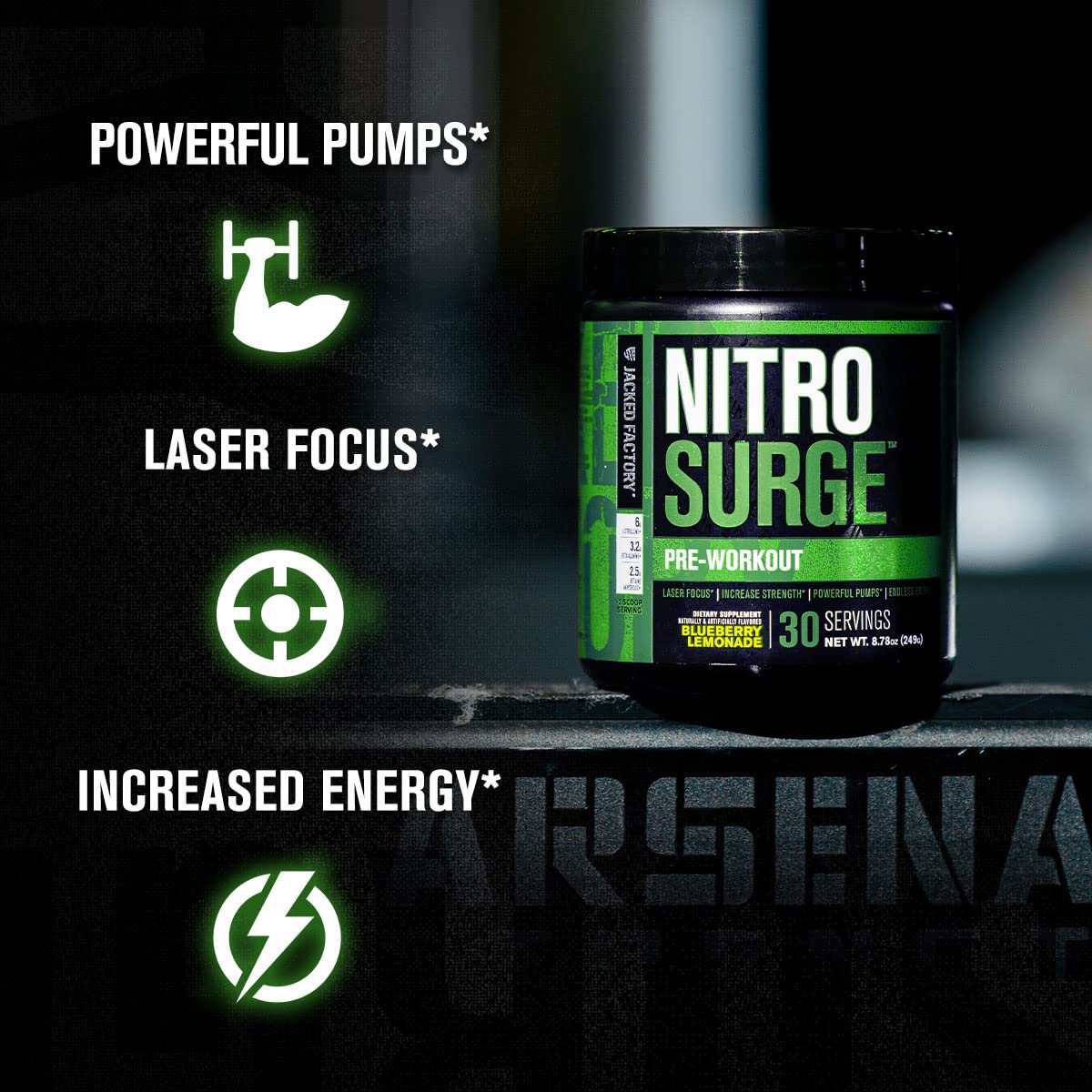 Jacked Factory Nitrosurge Pre-Workout in Arctic White & Watermelon Nitrosurge Shred Jacked Factory buy australia supplements