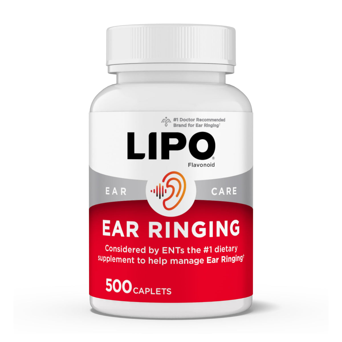 Lipo Flavonoid Ear Ringing - Doctor-Recommended for Ringing Ears – Clinically Proven Lemon Bioflavonoid Complex with Vitamins C, B1, B2, B6, B12, Lipo-Flavonoid