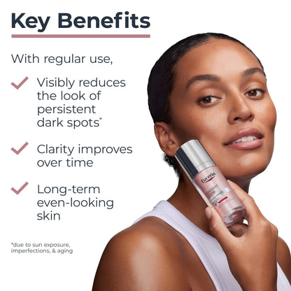 Eucerin Radiant Tone Dual Serum Dark Spot Corrector, Dark Spot Serum with Thiamidol and Hyaluronic Acid, 1 Fl Oz Bottle Eucerin