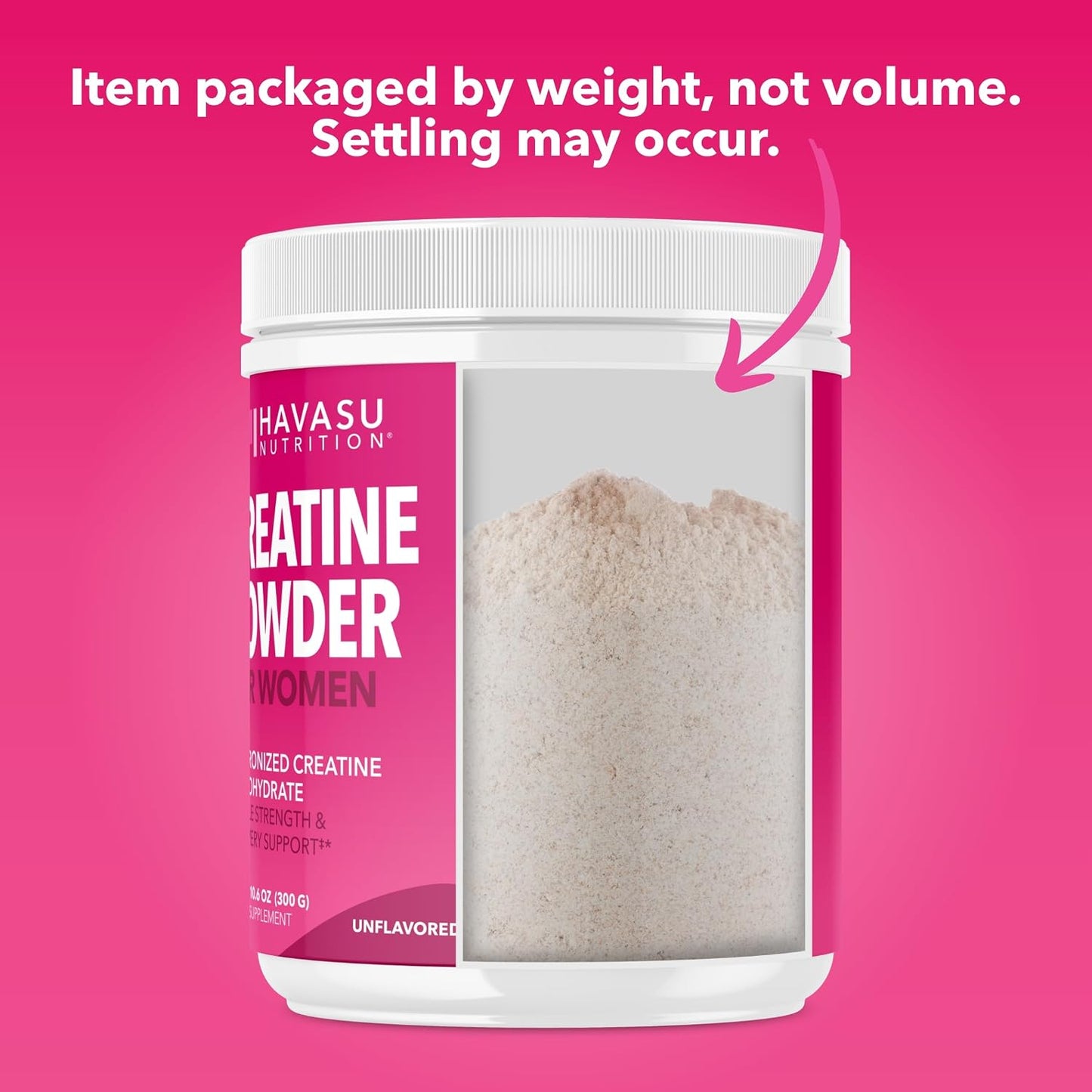 Creatine for Women, Unflavored, 300gm, 3g, Energy & Lean Muscle Support | Micronized Creatine Monohydrate Per Serving, Mental Clarity Support, Post Workout Recovery, Non-GMO, 100 Servings, Vegan Gsupps Australia