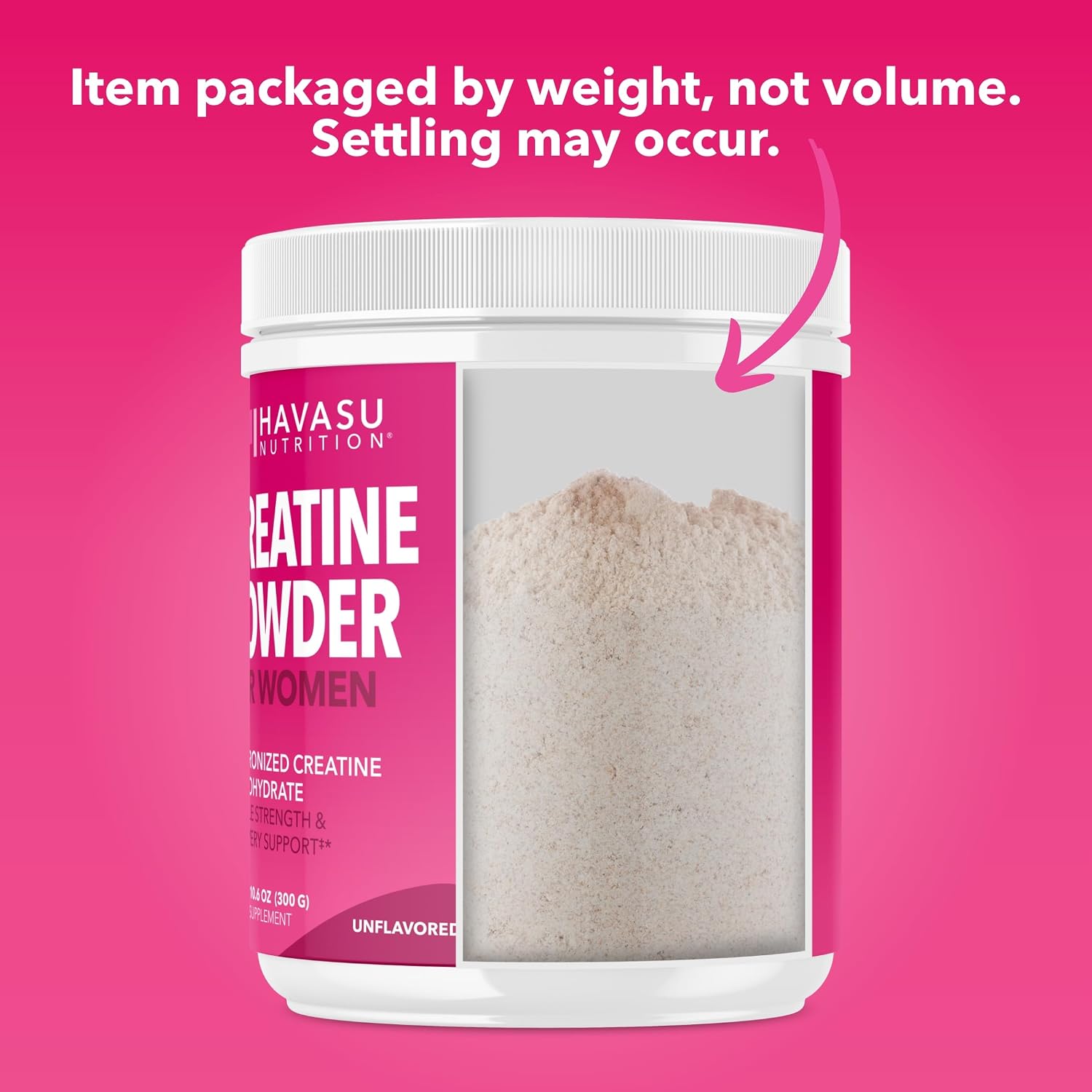 Creatine for Women, Unflavored, 300gm, 3g, Energy & Lean Muscle Support | Micronized Creatine Monohydrate Per Serving, Mental Clarity Support, Post Workout Recovery, Non-GMO, 100 Servings, Vegan Gsupps Australia