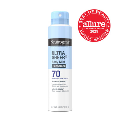 Neutrogena Ultra Sheer Dry Touch Sunscreen Spray, SPF 70, 3 x 5 oz Neutrogena