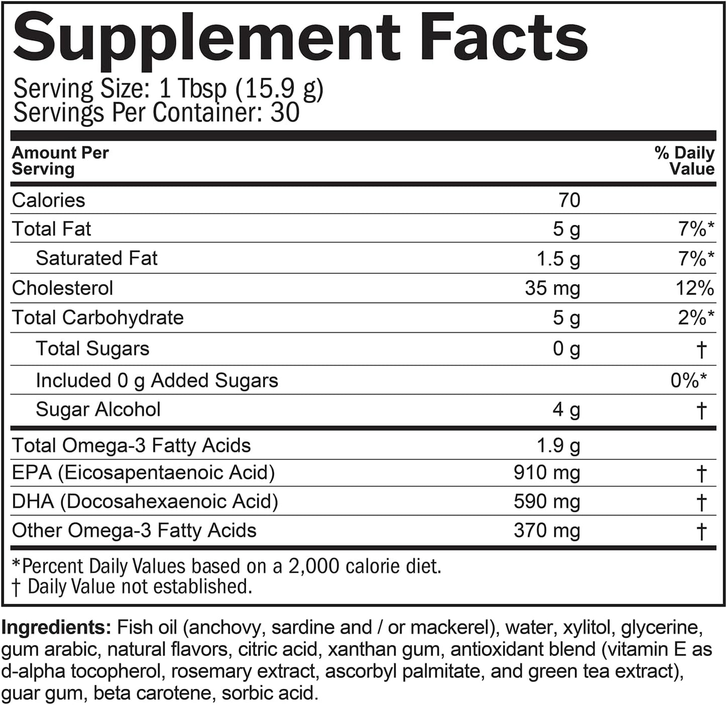 BRAINMD Dr Amen Omega-3 Power Squeeze, Citrus Blast - 16.8 oz - Fish Oil - Supports Cardiovascular, Brain & Immune System Health - Gluten Free - 30 Servings