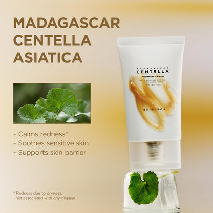 SKIN1004 Centella Soothing Cream, Face Moisturizer with Centella Asiatica, Korean Centella Moisturizer Cream for Soothing SKIN1004