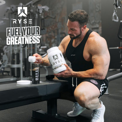 RYSE Loaded Protein Powder - Jet-Puffed Marshmallow - 25g Whey Protein Isolate & Concentrate with Prebiotic Fiber & MCTs - Low Carb, Low Sugar, Digestive-Friendly - 27 Servings / 2 lb Tub