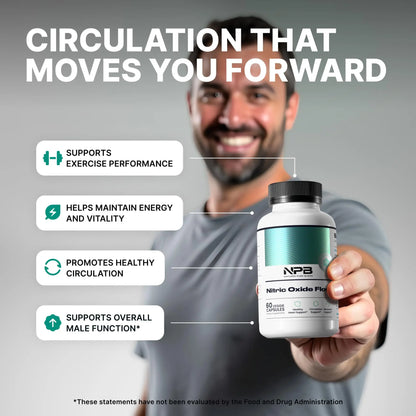 Nature's Pure Blend Nitric Oxide Supplements for Men – L-Arginine L-Citrulline – Heart Support & Flow Circulation Booster – 1500MG L Arginine and L Citrulline, Preworkout, Bodybuilding Nature's Pure Blend