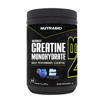 NutraBio Pure Micronized Creatine Monohydrate Powder Supplement, Blue Razz (300 g) - Supports Bulk Muscle Energy, Recovery, and Strength - HPLC Tested Creatine Powder Supplement for Men and Women NutraBio buy australia supplements