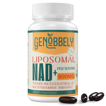 GENOBBELY 800 mg Liposomal NAD+ Supplement with Nicotinamide Riboside 200 mg, Trans-Resveratrol 100 mg - True NAD Supplement for DNA Repair, Healthy Aging, Brain Function - 60-Day Supply GENOBBELY buy australia supplements