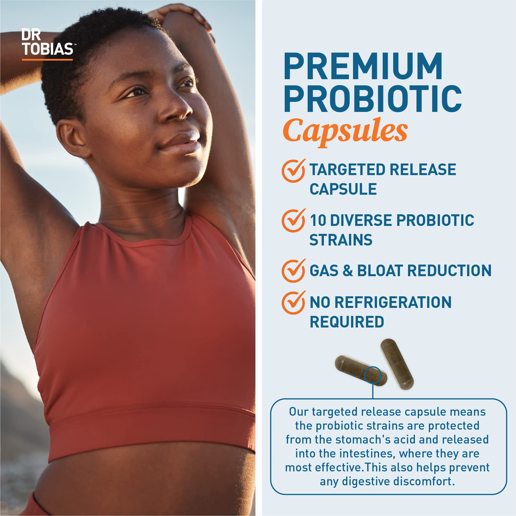 Dr. Tobias Probiotics 30 Billion, 10 Strains, 30 Billion CFU's, Targeted Release Probiotics Dr. Tobias buy australia supplements